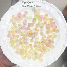 新款冰晶透明浅色四叶草DIY手工珠子，珠子分离配件，耳环，发夹，手工串珠头饰材料 - 彩色 - 查看 20