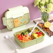 1 hộp cơm trưa, hộp đựng đồ ăn nhẹ, hộp cơm bento cho người lớn, hộp cơm trưa cho học sinh, hộp cơm nhiều ngăn, hộp cơm chống rò rỉ, hộp cơm cách nhiệt, hộp cơm dùng được trong lò vi sóng. - Nhiều màu - Xem 1