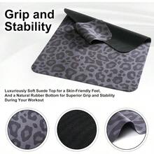 Pilates Reformer Mat Non-Slip Compatible With Standard Reformers Limited Time Offer Provides Comfortable And Secure Surface For Pilates Workouts Perfect For Home And Studio Use - Black Leopard Print - View 4
