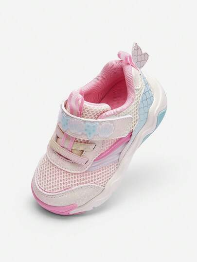 Balabala Giày đi bộ cho bé gái, kiểu dáng gradient, nhẹ, hỗ trợ tốt, thoải mái, thể thao, thích hợp cho mùa hè 2026.