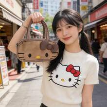 SANRIO 新款复古多功能迷你斜挎包，时尚小手提包，便携式必备收纳单肩包 - 查看 13