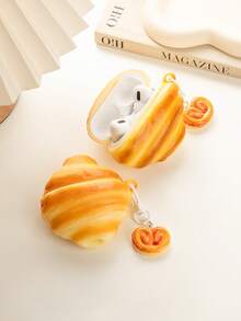 1个3D牛角面包造型蓝牙耳机保护套，兼容iPod 1/2/3/4/Pro/Pro2/Pro3 - 彩色 - 查看 5