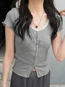 Women Blouses & Shirts - Silver Gray - View 3