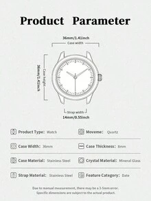Đồng hồ nữ Fossil Quartz ba kim, vỏ thép không gỉ, mặt kính, chống nước 30M, kiểu dáng thường ngày, thích hợp làm quà tặng công sở, quà tặng tuyệt vời cho sinh nhật, kỷ niệm, ngày Valentine. - trắng - Xem 6
