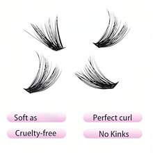 240簇单根假睫毛 DIY睫毛嫁接 交叉轻盈柔软日常簇状假睫毛 细带自然假睫毛 睫毛簇、睫毛簇、单根假睫毛、睫毛、假睫毛 - C - 查看 10