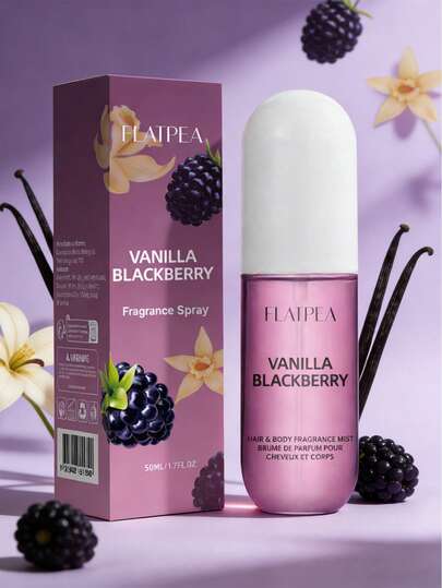 50毫升/1.7液盎司草莓香氛喷雾——小巧便携紫色版，旅行必备香氛，男女皆宜的身体香氛油，适用于卧室、厨房和浴室，散发清新果香和草本香调，是圣诞节和情人节的理想礼物。