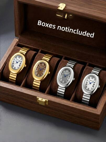 REBIRTH 1 chiếc đồng hồ đeo tay nữ dây thép không gỉ, kiểu dáng tối giản, thích hợp đeo hàng ngày.