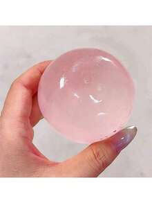 6厘米/2.36英寸蓝/粉色手工捏捏球，柔软易捏，超级解压，热门麦芽糖浆球6.0高透明麦芽捏捏球，柔软饺子状解压玩具，慢回弹可塑形椰子油手工球发泄玩具，薄荷椰子油手工捏捏球，纯手工DIY解压玩具 - 藍色 - 查看 6