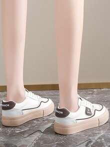 Women Wedge Sneakers - Khaki - View 3