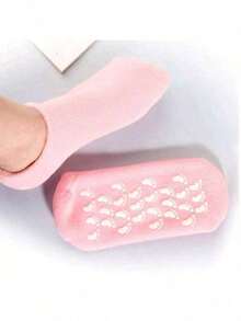 2pcs Reusable Gel Moisturizing Foot Socks - Soft Hydrating Socks, Pedicure Socks, Easy-To-Clean Lightweight Design For Home Foot Care, Cracked Heels And Softening Rough Skin - Multicolor - View 9