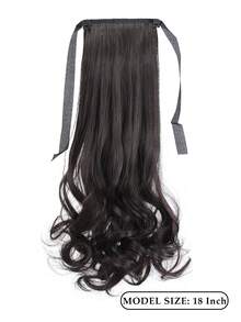 Tóc giả đuôi ngựa cho nữ, kiểu đuôi ngựa xoăn hình quả lê có ruy băng, chất liệu tổng hợp thời trang và tự nhiên, mỏng nhẹ. - Nhiều màu - Xem 4