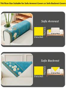 1PC Chenille Jacquard Sofa Cover With Full Moon Tree Pattern, Non-Slip Pet-Resistant Cushion Pad, All-Season, Machine Washable, Elegant Decor For Room, Premium Sofa Protector - Multicolor - View 25