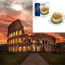 1550pcs Ancient Roman Architecture Building Blocks Set - Explore World Wonders, Perfect Collector's Item And Holiday Gift - Colour Box - View 3