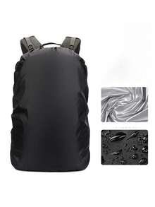 Capa de Chuva de Alta Qualidade para Mochila, Adequada para Mochilas de Grande Capacidade de 30-40L, À Prova de Poeira e Anti-Roubo, Aplicável para Ciclismo, Caminhada, Acampamento, Viagem e Outras Atividades ao Ar Livre, Capa Protetora Ultraleve e Dobrável à Prova de Poeira e Impermeável Adequada para Mochilas de 30L-40L - Multicolorido - Visão 21