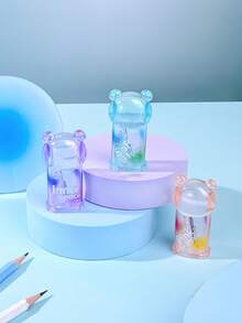 Bộ 1/4 gọt bút chì Soul Color, màu gradient trong suốt, kích thước nhỏ gọn, một lỗ, thích hợp gọt bút chì, đồ dùng văn phòng phẩm cho học sinh, quà tặng tựu trường. - Kích thước nhỏ - Xem 5