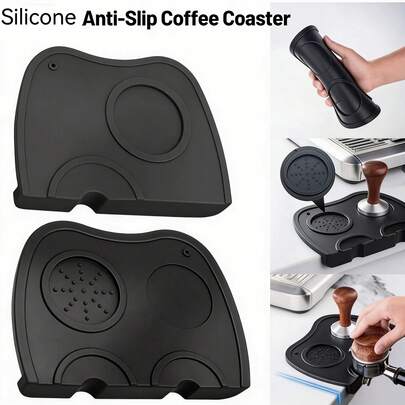 Estera de compactación de café, herramientas de café, almohadilla de silicona manual para café, accesorios de máquina de café, accesorios de café, estera de compactación, soporte de compactación de espresso de barista, almohadilla de esquina, accesorios de café, herramientas de barista, de vuelta a la escuela, regalo del Día de la Madre
