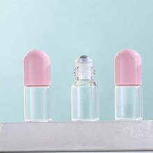 3/4Pcs Pink Mini Portable Refillable Bottles 0.07oz, Cute Travel-Size Glass Vials For Essential Oils, Perfume, Aromatherapy & Cosmetic Sample Packaging, Leak-Proof & Lightweight Design, Reusable Small Beauty Containers Ideal For Travel, Daily Carry & Gifting, Perfect Storage Accessory For Makeup & Skincare Lovers - Multicolor - View 8