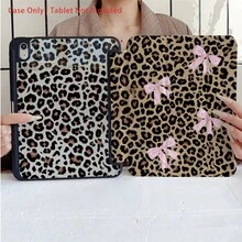 Ốp lưng in họa tiết da báo màu hồng có nơ | Chất liệu acrylic trong suốt, có ngăn đựng bút | Tự động bật/tắt màn hình | Tương thích với iPad 10.9/10.2/Air thế hệ thứ 5/Pro 11/10/9.7/Air 2 & Galaxy Tab & Pad - Nhiều màu - Xem 6