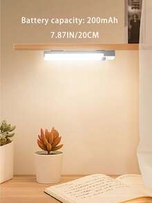 NBBUFF Đèn LED cảm biến chuyển động, chiếu sáng dưới tủ, dùng pin sạc, có thể điều chỉnh độ sáng, thích hợp cho phòng ngủ, nhà bếp, cầu thang, tủ, tủ quần áo, phòng đựng thực phẩm. - 3 nhiệt độ màu - Xem 12