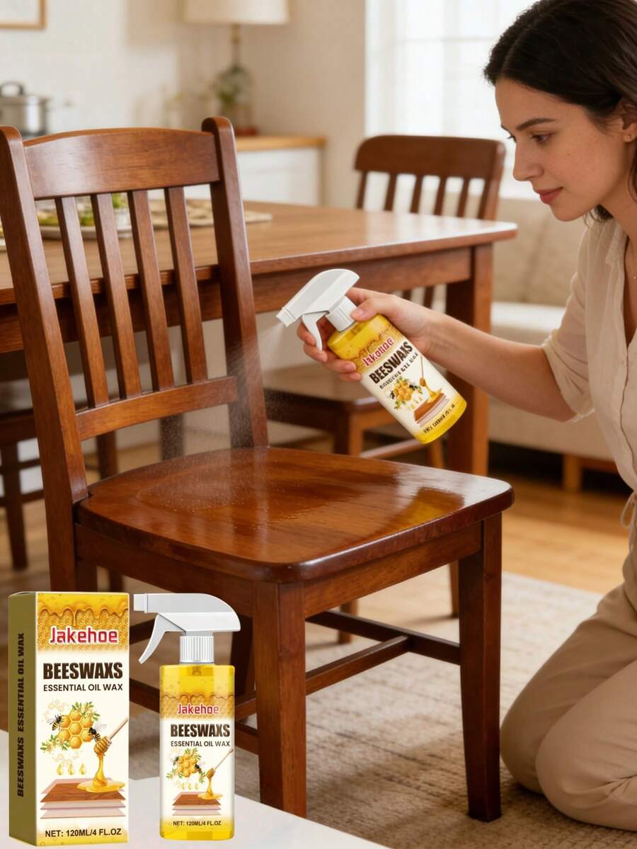 jakehoe Spray de Polimento de Cera de Abelha para Cuidados com Móveis de Madeira. Nosso Spray Premium de Polimento de Cera de Abelha é especialmente projetado para revitalizar e nutrir todos os seus móveis, pisos e decorações de madeira. Enriquecido com cera de abelha natural, ele condiciona profundamente a madeira, tranca a umidade para evitar rachaduras, empenamento e desbotamento. Adequado como presente de feriado (produto atualizado, distribuição aleatória de novos e antigos modelos).