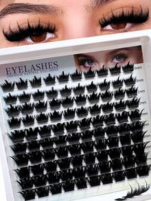 300D Spikes Lash Clusters 100Pcs D Curl Individual Eyelashes, Natural Fluffy And Volume Segmented Eyelashes DIY Eye Lashes False Lashes For Daily Makeup Extensionlash Clusters,Eyelash Clusters,Individual Eyelashes,Lashes,Fake Lashes - D - View 11
