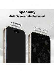 2 قطعة واقي شاشة زجاجي مقسى 9H مطفي مضاد للتجسس، متوافق مع iPhone 17 Pro Max/17 Pro/17 Air/17/15 Plus/15 Pro Max/15 Pro/15/14 Pro Max/14/14 Plus/14 Pro/13/13 Pro/13 Pro Max، حماية كاملة مضادة للتجسس، مجموعة تركيب تلقائي، سطح مطفي مضاد للانعكاس، مضاد للبصمات، مضاد للخدش، متوافق مع أغطية الهاتف، لمس ناعم - قطعتين - مشاهدة 4