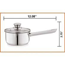 1 Qt Oven  Stainless Steel Saucepan With Straining Lid - Xem 9