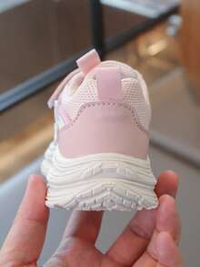 1 par de zapatillas deportivas casuales con decoración arcoíris, malla transpirable, duraderas y antideslizantes, adecuadas para el campus y uso diario en primavera/otoño, zapatos deportivos de moda - Rosa - Ver 11