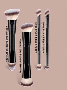 Bộ cọ trang điểm chuyên nghiệp YZIMENG 5/6/9/15 món, bao gồm cọ nền, cọ má hồng, cọ phấn mắt, cọ mascara, cọ kẻ lông mày, cọ môi, cọ highlight, cọ tạo khối, cọ mũi, cọ phấn phủ, bông mút trang điểm, dụng cụ trang điểm, bộ cọ mỹ phẩm, bộ cọ trang điểm du lịch dành cho nữ/bé gái, bộ cọ trang điểm hoàn chỉnh, bộ quà tặng trang điểm, thích hợp cho trường học và du lịch. - màu đen - Xem 3