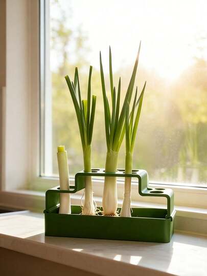 Green Onion Planting Device, Specially Designed For Growing Green Onions, Adopts Hydroponic System, Can Be Repeatedly Grown. Very Convenient For Home Use, Can Easily Harvest High-Quality Agricultural Products Without Soil