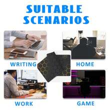 黑色大号炫酷鼠标垫，大号桌面垫，键盘垫，锁边防滑，加厚加大，精准游戏操作，家用游戏桌面垫，返校季游戏鼠标垫，办公用品，桌面配件，鼠标垫，桌面鼠标垫 - 長方形 - 查看 6