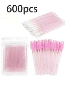 Bộ dụng cụ nối mi dùng một lần, kèm cọ trang điểm siêu nhỏ, bao gồm cọ chải mi, cọ môi, đầu cọ mascara, bộ dụng cụ làm đẹp nối mi (Màu đen)_ Làm đẹp & Chăm sóc cá nhân 100/300/450 chiếc - Nhiều màu - Xem 12