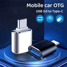 USB高速Type-C OTG适配器，公对母迷你便携式适配器，黑色和银色，兼容Apple 17/17Pro/16Pro/16/15/15Pro系列 - 彩色 - 查看 6