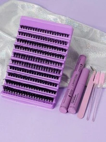 Bộ nối mi tự làm dung lượng lớn, dày dặn, tự nhiên, dễ sử dụng. - màu đen - Xem 10