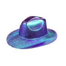 Chapeau de cowboy coloré, chapeau de fête polyvalent et à la mode pour l'Halloween - Multicolore - Voir 3