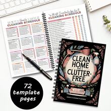 Sổ tay lập kế hoạch dọn dẹp nhà cửa dành cho người ADHD, 60 trang, nhật ký quản lý nhà cửa gọn gàng, sổ theo dõi công việc dọn dẹp nhẹ nhàng cho người ADHD, món quà lý tưởng cho người lớn mắc ADHD, người thích sắp xếp nhà cửa và những người cần lịch trình dọn dẹp đơn giản. - A - Xem 6