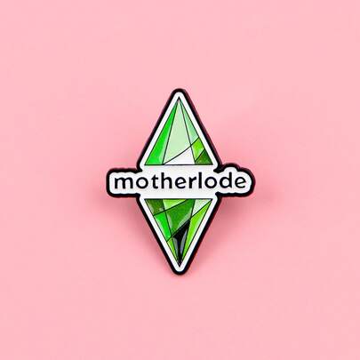Green Diamonds Quotes Enamel Pins Game Brooch Lapel Pin Badge On Backpack Clothing Accessories Fashion Jewelry Gifts