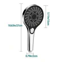 High Pressure Handheld Shower Head, 3 Spray Modes, Easy Installation, Water-Saving, Artistic Design, Enhance Bathroom Experience - Spiral Panel - View 5