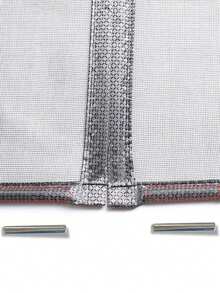 Tenda zanzariera per porta d'ingresso estiva, senza foratura, antinsetto e antivento, autoadesiva, facile da installare, chiusura automatica per entrata e uscita, tenda divisoria magnetica grigia - Tenda magnetica per porte - Visualizzare 7