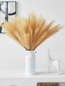 1/3/6 Pcs 27.6" Rumput Pampas Tiruan Bunga Buatan Berbulu Dekorasi Boho untuk Pengisi Vas Gaya Modern Dekorasi Rumah Pernikahan - Sampanye - View 4