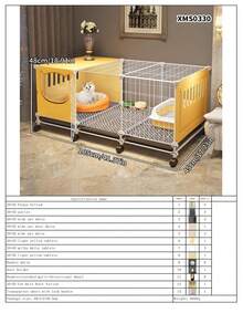 Movable Cat Cage For Indoor Home Use, Suitable For 1 Bedroom 1 Living Room 1 Bathroom, Cat House, Dog Cage, Space-Saving - Multicolor - View 18
