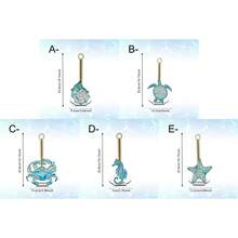 1/5 hộp đựng khăn giấy bằng gỗ hình động vật biển, có thể tháo rời. Họa tiết cua xanh, vỏ sò, sao biển, rùa biển và cá ngựa. Trang trí nhà cửa theo phong cách bãi biển ven biển, thích hợp để đựng đồ trên quầy bếp. - Nhiều màu - Xem 2