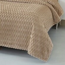 1pc Turtle Pattern Fleece Blanket, Office Nap Throw, Plush Blanket, Air Conditioning Blanket, Small Throw Blanket, Warm Coverlet - Khaki - View 6