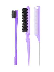 Bộ dụng cụ tạo kiểu tóc 1/3/4/6 món, bình xịt áp lực cao, chai đựng sản phẩm chăm sóc tóc và làm đẹp có thể nạp lại, phun sương mịn liên tục, lược tạo kiểu, bàn chải tạo độ phồng, lược đuôi nhọn, lược chải chân tóc và mũ ngủ. Tạo kiểu tóc chuyên nghiệp, vật dụng cần thiết khi đi du lịch. - Nhiều màu - Xem 6