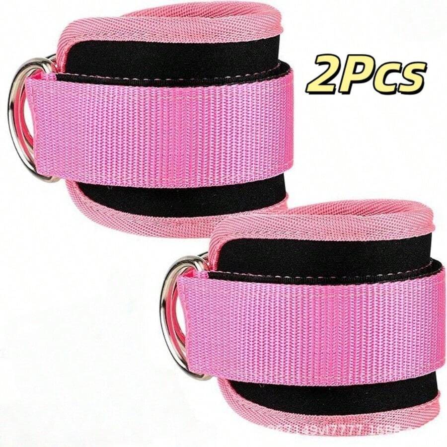 1pc/2pcs Peach Butt & Leg Trainer, Adjustable Dual Ankle Strap Pulley, Home Fitness Equipment - Multicolor - View 1
