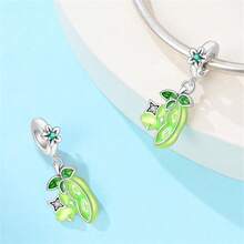 奇幻童话与自然主题串珠套装，925纯银珐琅吊坠，可搭配欧洲女士手链 - 彩色 - 查看 7