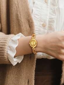 1件女士优雅简约休闲时尚石英腕表，适合日常佩戴 - 均碼 - 查看 11