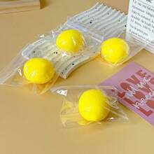 1个2026新款逼真柠檬挤压玩具，迷你仿真水果减压软胶玩具，柔软橡皮泥质感跨境水果挤压玩具，番茄减压球，水球，爆炸，挤压减压工具，精致柠檬慢回弹减压玩具 - 彩色 - 查看 7
