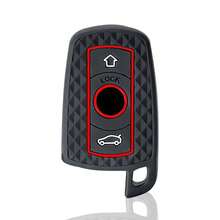 Bao đựng chìa khóa xe hơi bằng silicon mềm cao cấp dành cho BMW E60 E61 E70 E81 E87 E90 E91 E92 X1 X5 X3 1 3 5 6 Series Z4. - đen - Xem 6