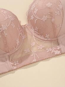 3pcs Lace Women's Bras, Lace Patchwork Underwire Supportive Comfortable Daily Bras - Multicolor - View 8